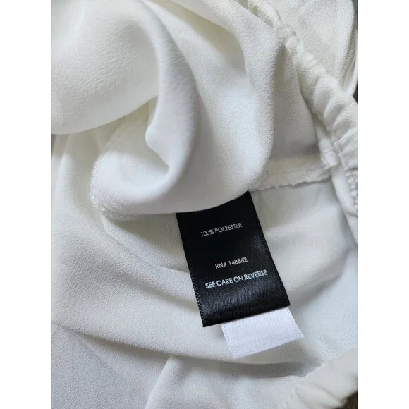 NWT Torrid White Georgette Surplice Blouse V Neck Balloon Sleeve Flowy Sz 5X - Picture 5 of 9